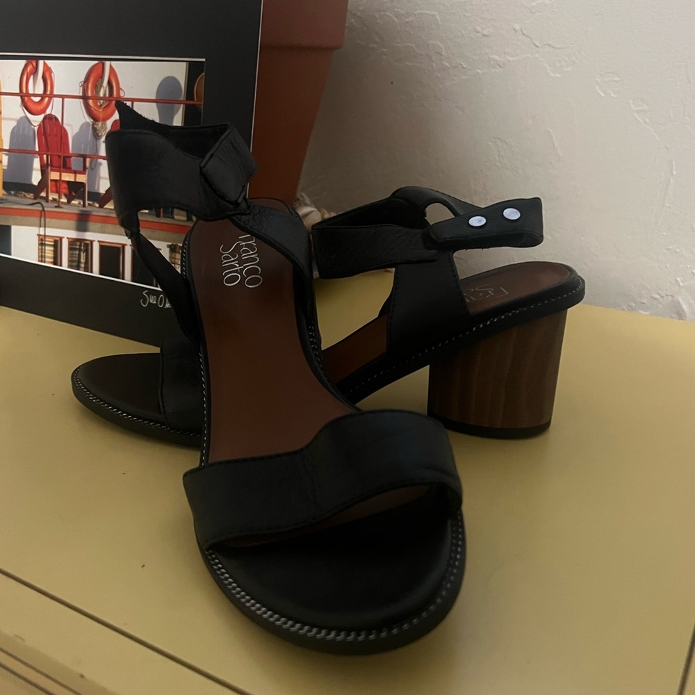 Franco Sarto Wood Block Heel